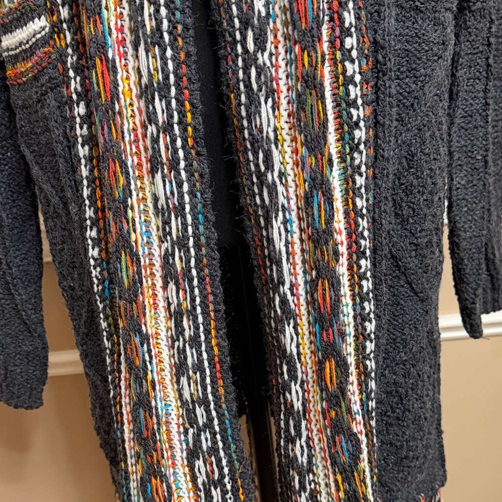 Multicolor Patterned Women's Cardigan - Picture 6 of 12